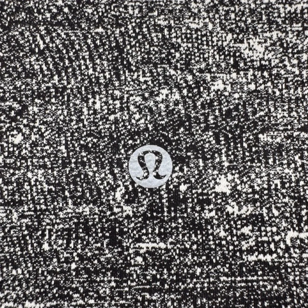 Lululemon Wunder Under Leggings Women‎ 8 Black White Space Dye High Rise 24